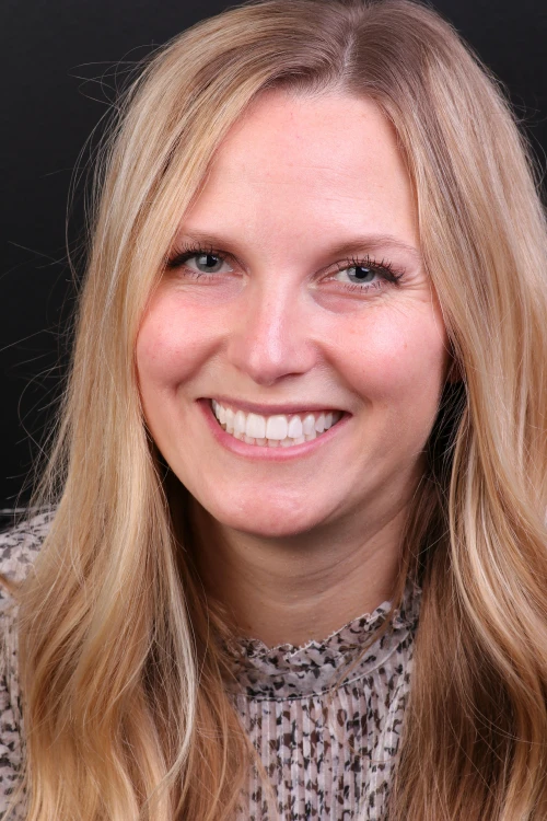 Patient portrait after cosmetic dentistry at Flax Dental, Atlanta